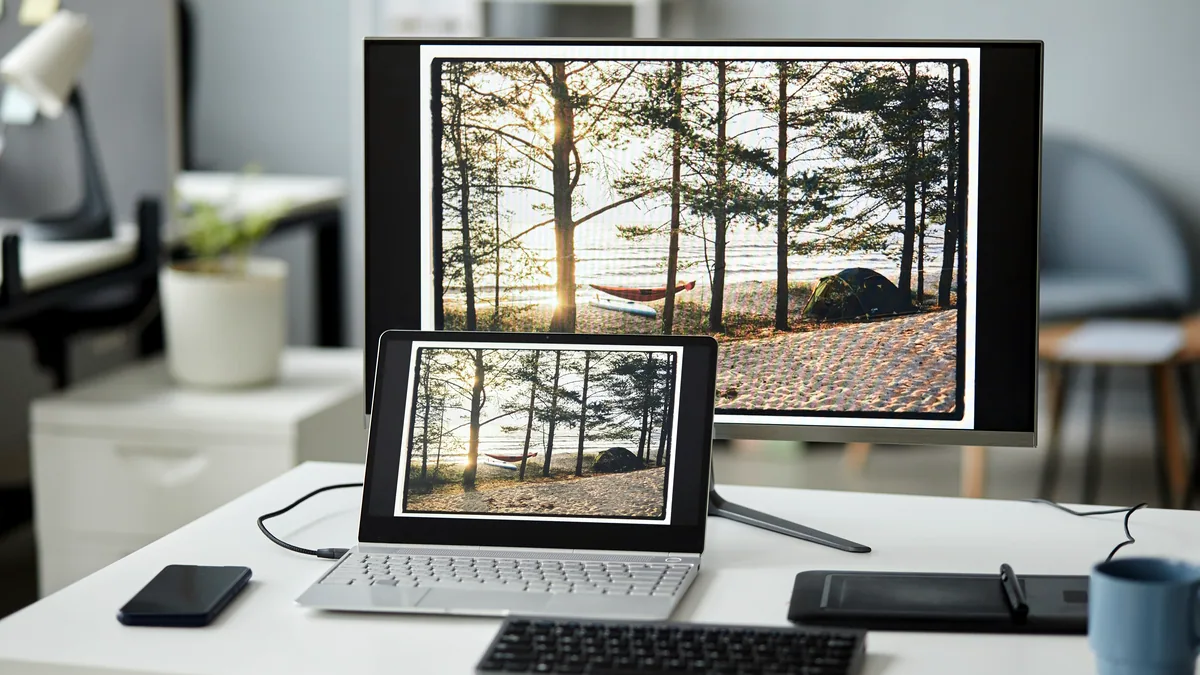 A collage of several Linux desktop environments on one screen.